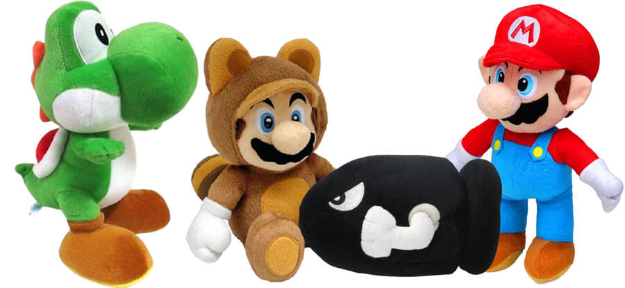 Kuscheltiere von Super Mario
